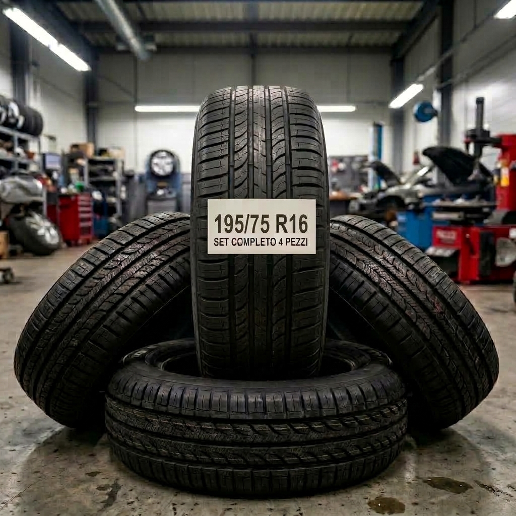 Sostituzione 4 Pneumatici 195/75 R16